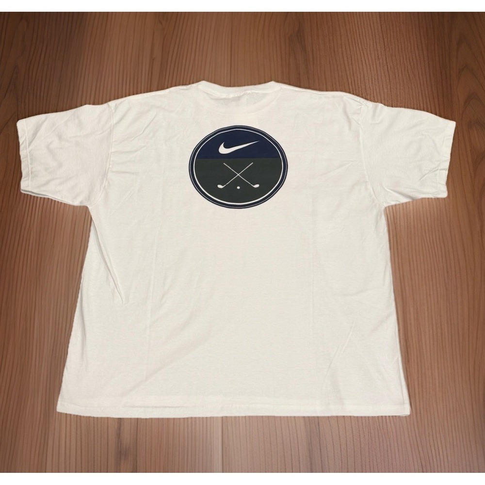 NWT Vintage Y2K Nike Golf Crest Graphic T-shirt Men's XL White USA Made Skater